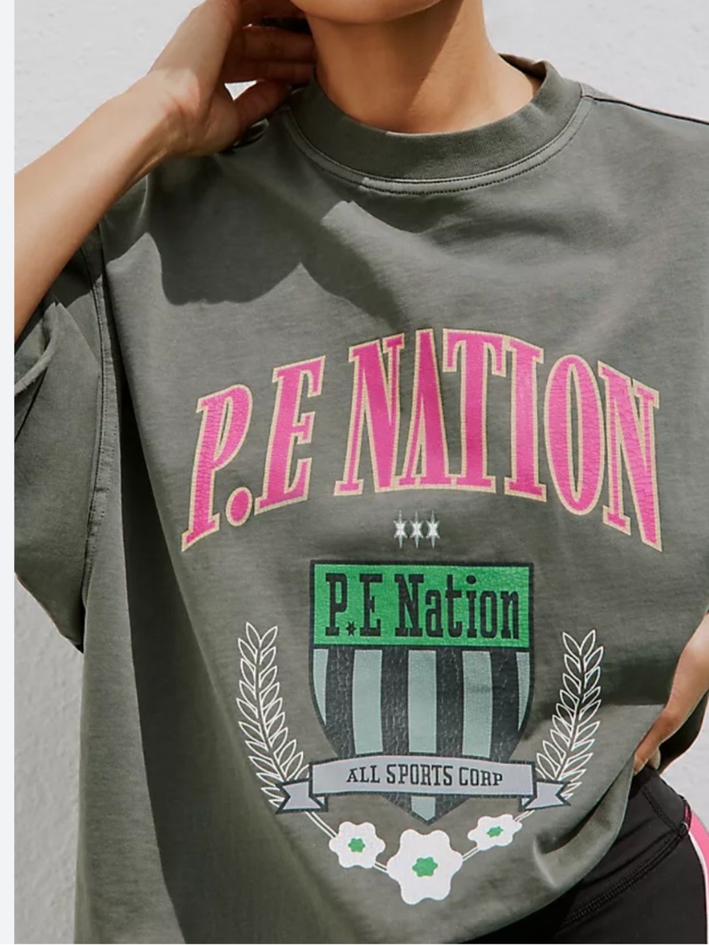 PE Nation Division One Tee Dark NWT